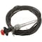 Motormite CONTROL CABLES WITH 2 IN BLACK KNOB 25 F 55206 - alternate 2